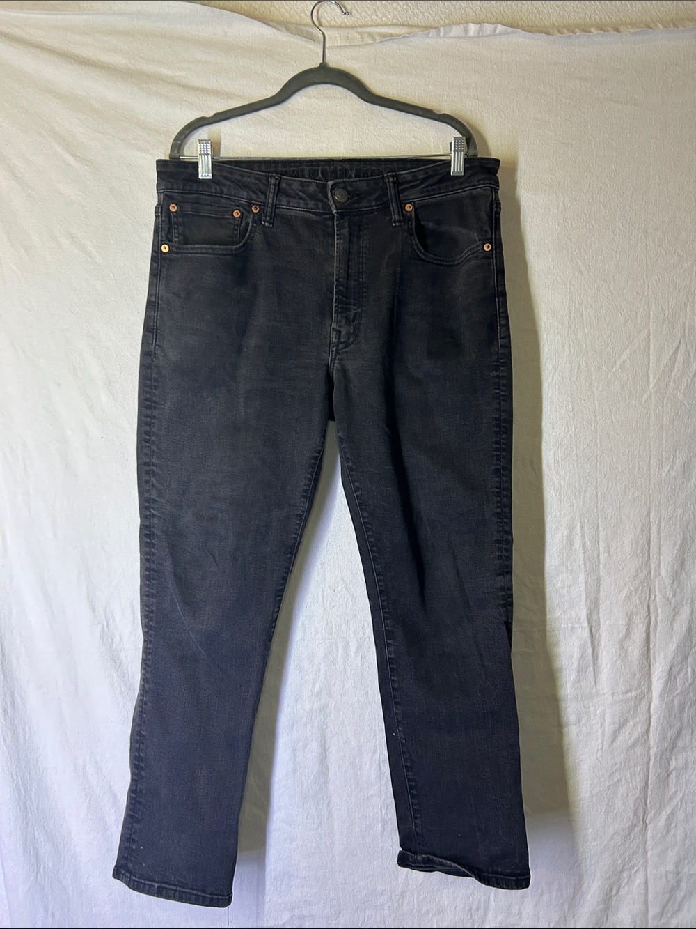 American Eagle Outfitters Black Slim Straight Jeans